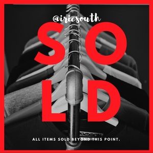 ❌❌SOLD BEYOND THIS POINT❌❌